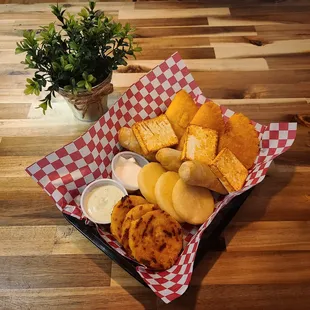 a basket of food