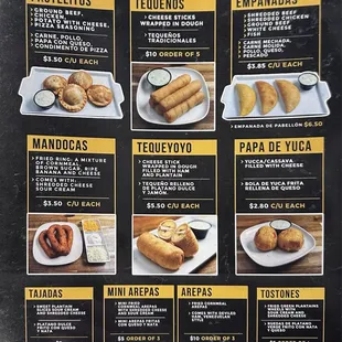 bagels, menu