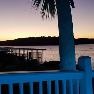 Sunset from the back deck.