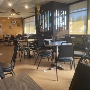 The interior of the restaurant screams retro dining, and pretty much has not changed since it was opened 50 years ago. Love it, or hate it.