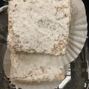 Baker's Heart Fresh coconut Lime bars! Wow 2 bars! So yummy! $6. This week's  special. (Wednesday)