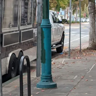 Taking up most of the parking as they please no regard for customers or other biz in area