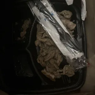 Trashed chitterlings