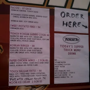Menu today!