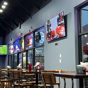 seating and televisions
