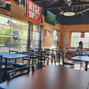 Dining Area! Ready for football celebration.