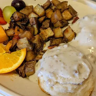 Biscuits and sausage gravy