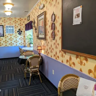 a view of the dining room