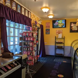 the interior of the store