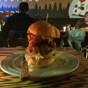 Blazers Game Chicken Sandwich