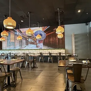 the interior of a restaurant