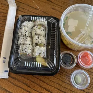 Takeout wrapped