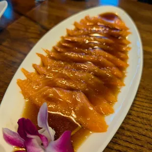 Salmon carpaccio