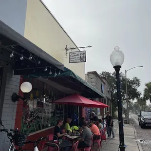 Outside