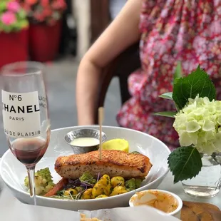 Salmon  And my drink &quot;Chanel No 6&quot;