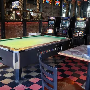 The pool table