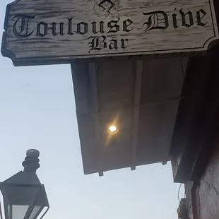 Picture of sign outsude bar