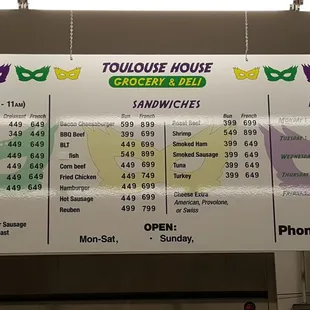 An updated price list May 2017.