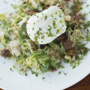 Frisee and Bacon Lardons Salad