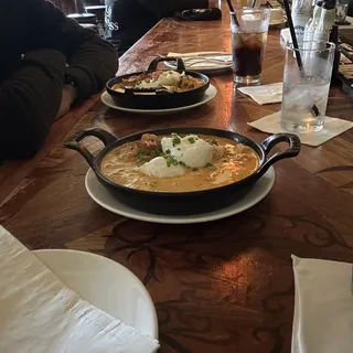 Shrimp Creole with Patagonian Prawns Breakfast with Two Farm Fresh Eggs