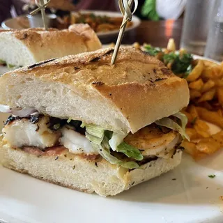 Blackened Creole Shrimp Po' Boy