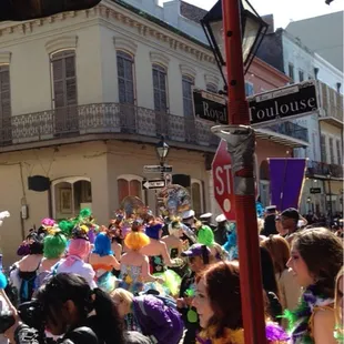 Just a parade we caught passing in front of the shop!