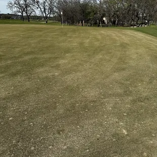 green on six. like putting on a parking lot.