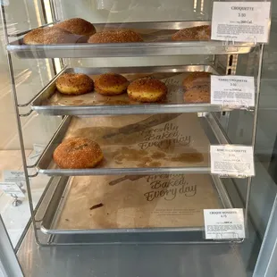a display of pastries