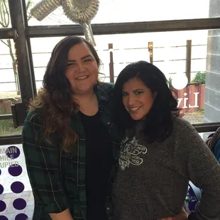 Thank you Lizzie and Crystal! (I hope I got your names right!) you took great care of us! Muah!