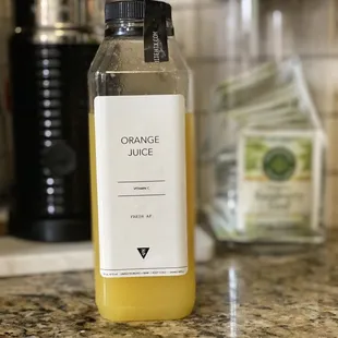 Orange juice &quot;fresh AF&quot;