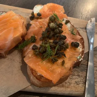 Smoked Sustainable Salmon Toast