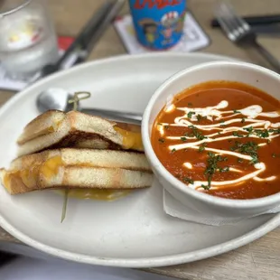 Grilled Cheese &amp; Tomato Soup