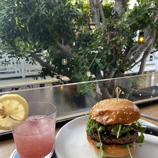 Charred Black & Blue Burger