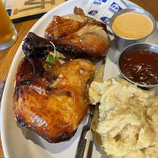 Slow Roasted Rotisserie Half Chicken
