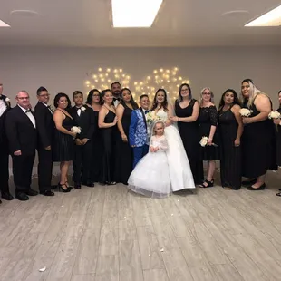 Don't worry about a big bridal Party, they'll fit!