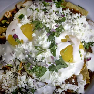 Breakfast time ..Chilaquiles de Oaxaca