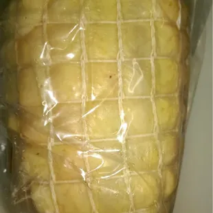 Top of the stuffed chicken breast.