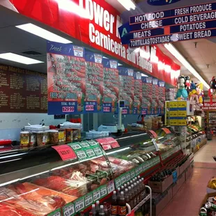 a display of meat