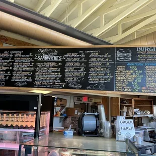 sandwiches and burger menu pic from 06/2023