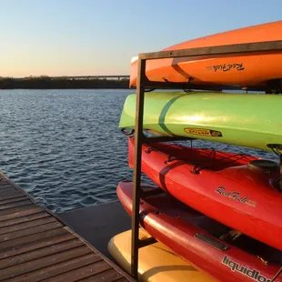 Kayaks available for rental