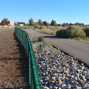 You can cycle or run or walk this track