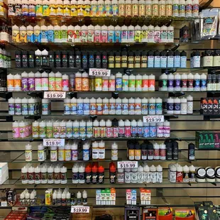 We have many e-liquid brands and flavors!