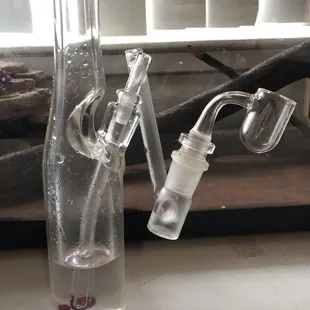 MC_S Sake Bottle fab rig with Bear quartz and some ruby pearls .  Thanks Tower !!