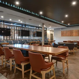 interior, sushi and sashimi