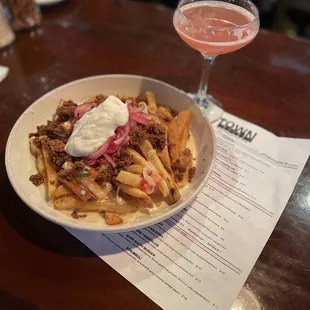 Mexican Poutine and the Flora Dora