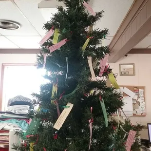 Angel Tree: lots of wishes for donation items!