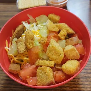 A nice salad part of the dinner  December 5th 2024