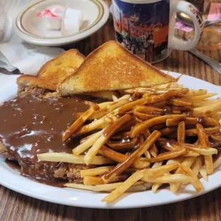 Oh yeah it went down delicious chicken fried steak french fries brown gravy all over the whole thing. Cawfee December 5th 2024