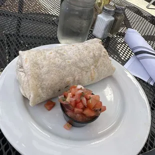 Breakfast burrito add chorizo