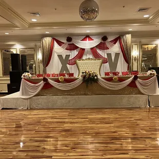 Stage area was so beautiful.